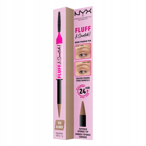 NYX Professional Makeup Fluff&Snatch! Pudrowy Pisak do Brwi Ash Blonde