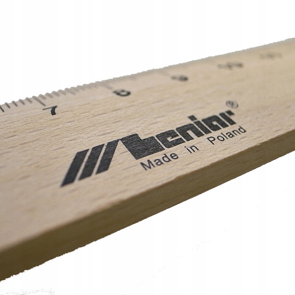 Leniar Linijka Drewniana 50cm Typ linijka