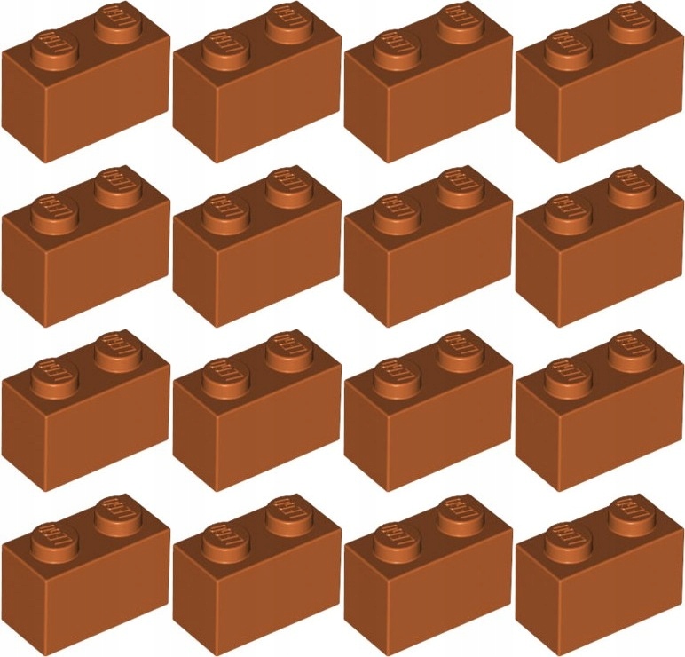 

Lego 3004 Klocek 1x2 pomarańcz ciemny (12g) 16 szt