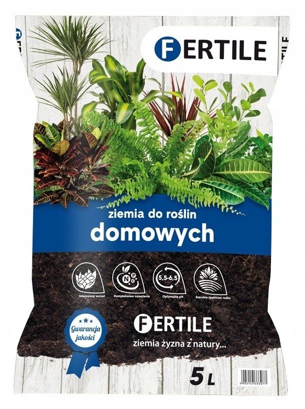 

Fertile Ziemia Do Palm Dracen Fikusów Zielistki 5L