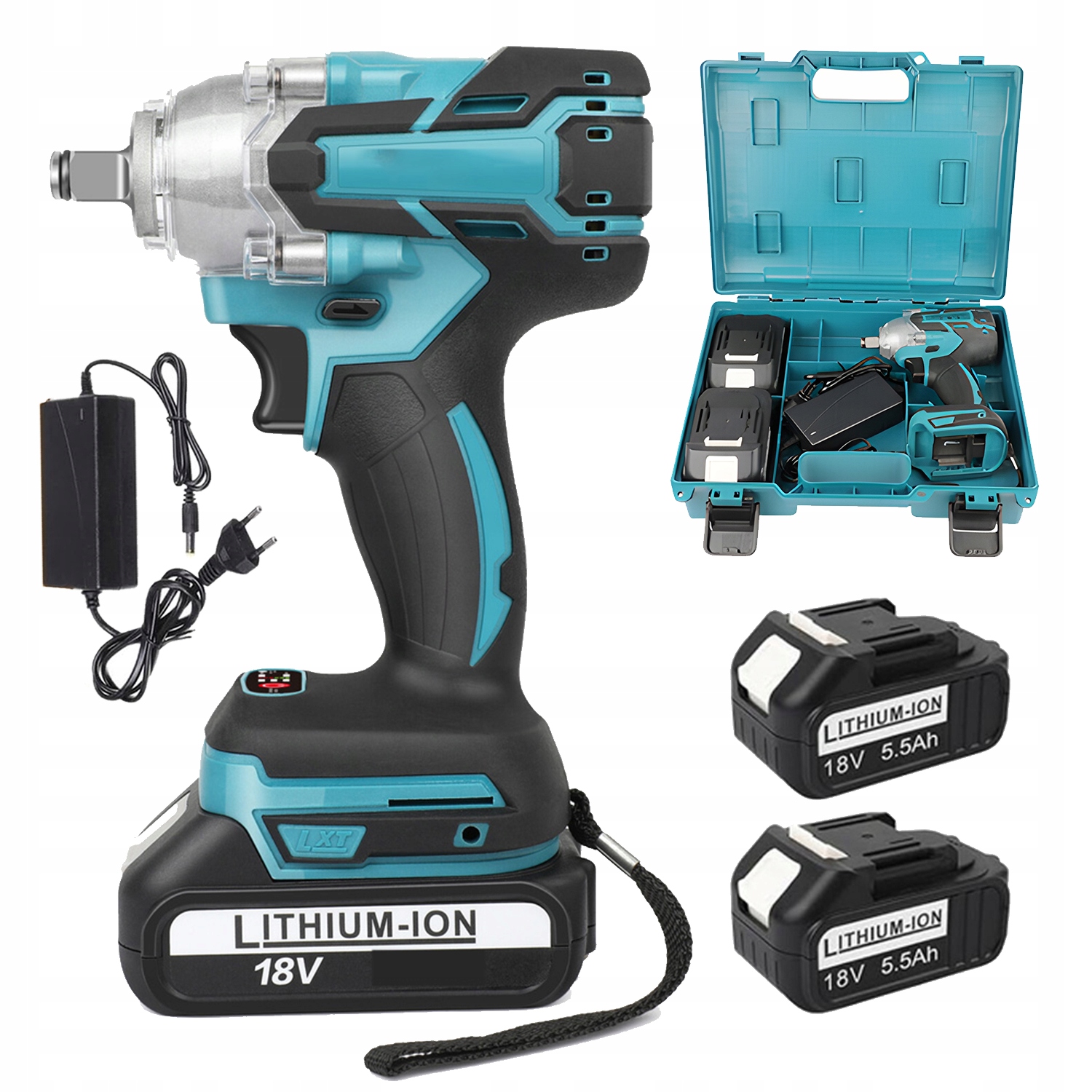 Bezkartáčový Akumulátorový Rázový Utahovák 21 V 650 Nm S 2 Bateriemi