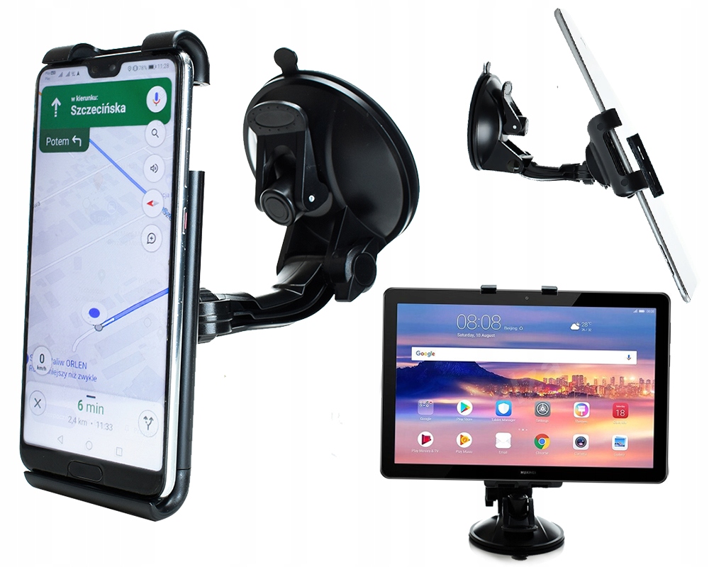 

Uchwyt samochodowy do Dużych telefonów na Szybę