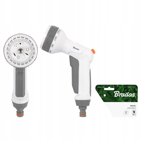 

Pistolet Do Podlewania 9-FUNKCYJNY Classic Bradas