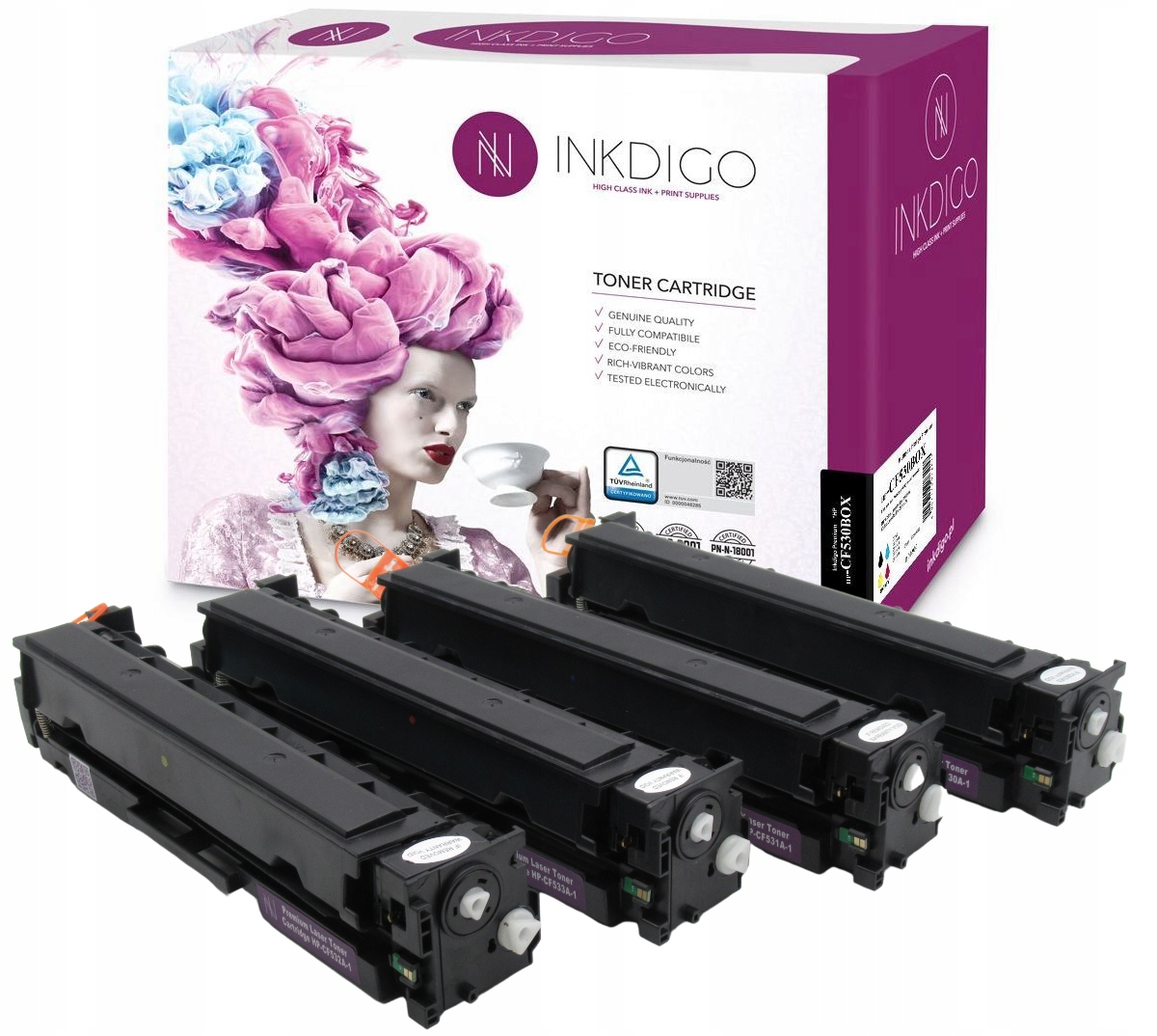 

4x Toner Do Hp M180n M181fw 205A CF530A-CF533A