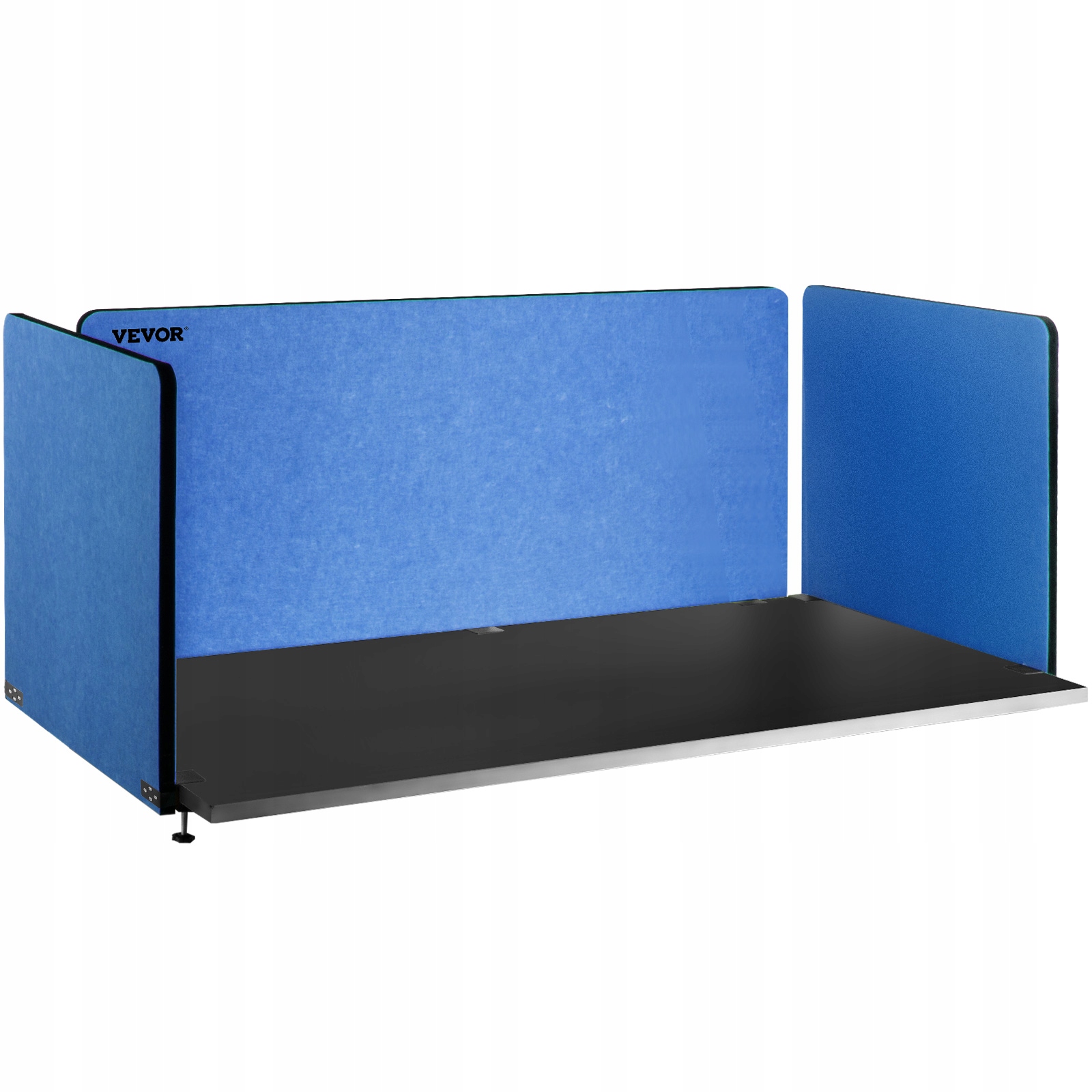 Vevor Stolová Priehradka 3 Panely 152X61 CM 2X61X61 CM, Tmavomodrá, Pevná