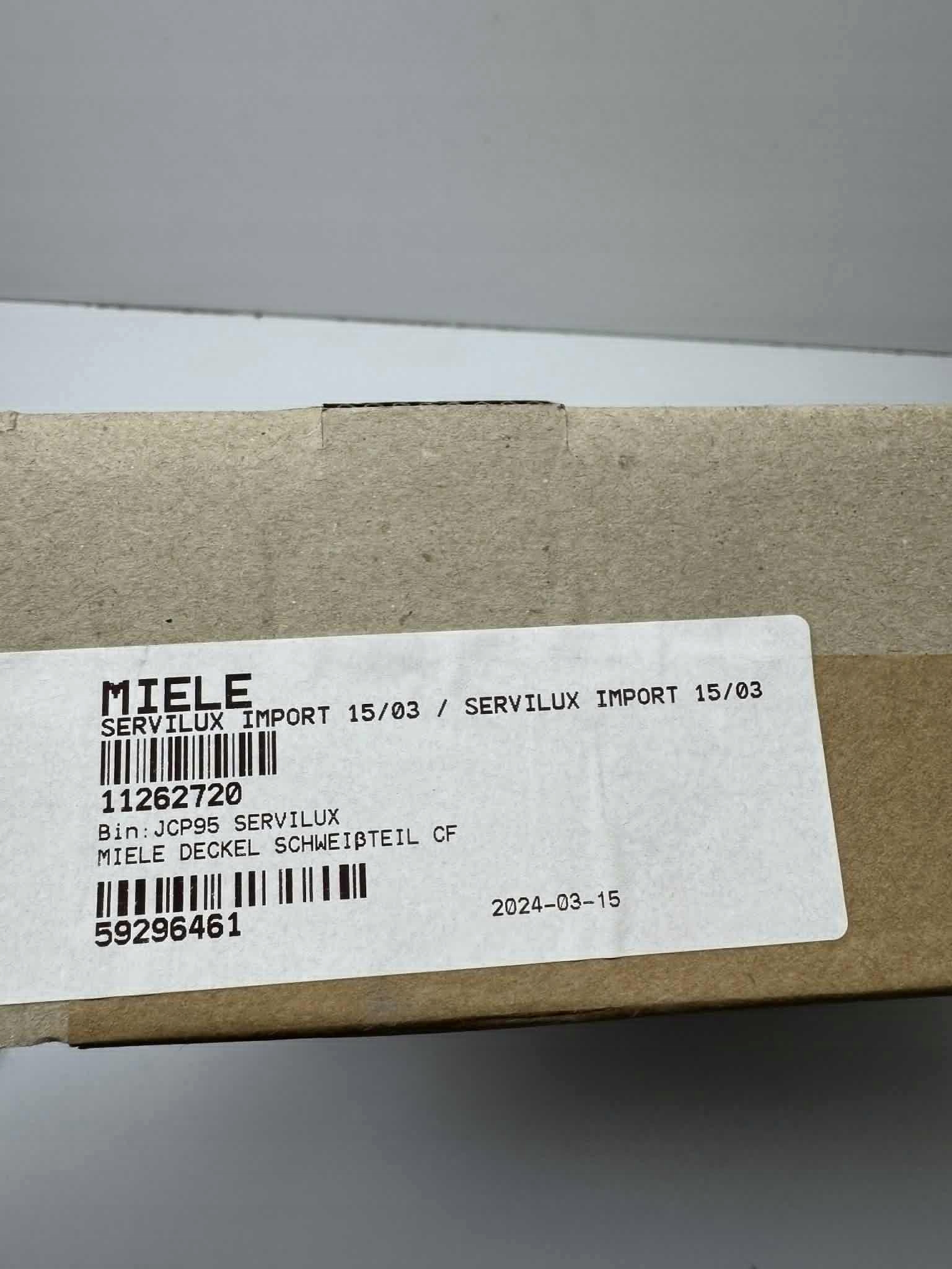 Kryt zásuvky na prací prostředek pro pračku Miele 12686200, 11262720