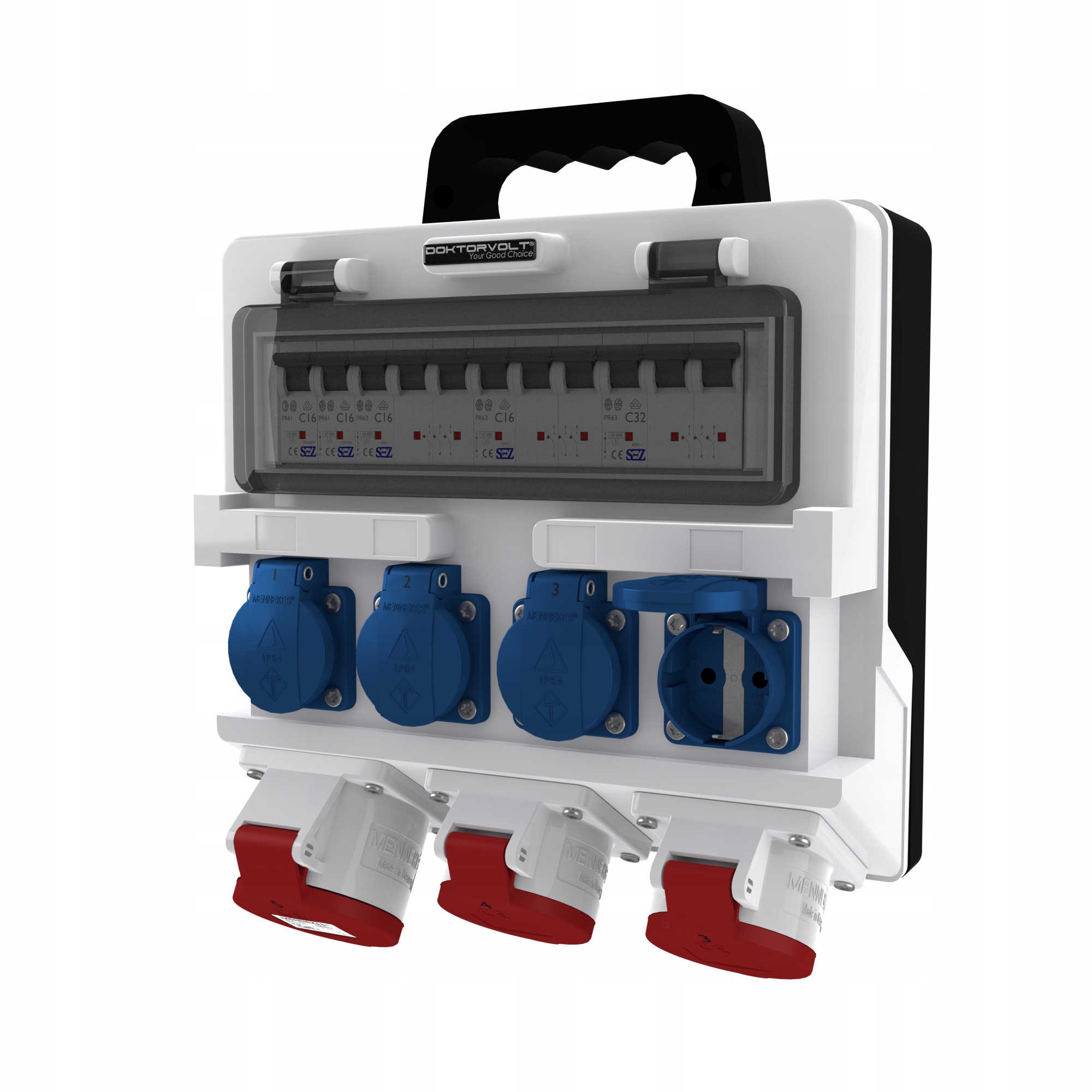 Stavební rozvaděč Schuko Mennekes pro zásuvky