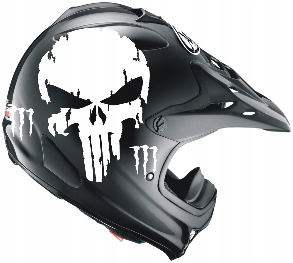 14x20cm PUNISHER MONSTER Naklejka RÓŻNE KOLORY