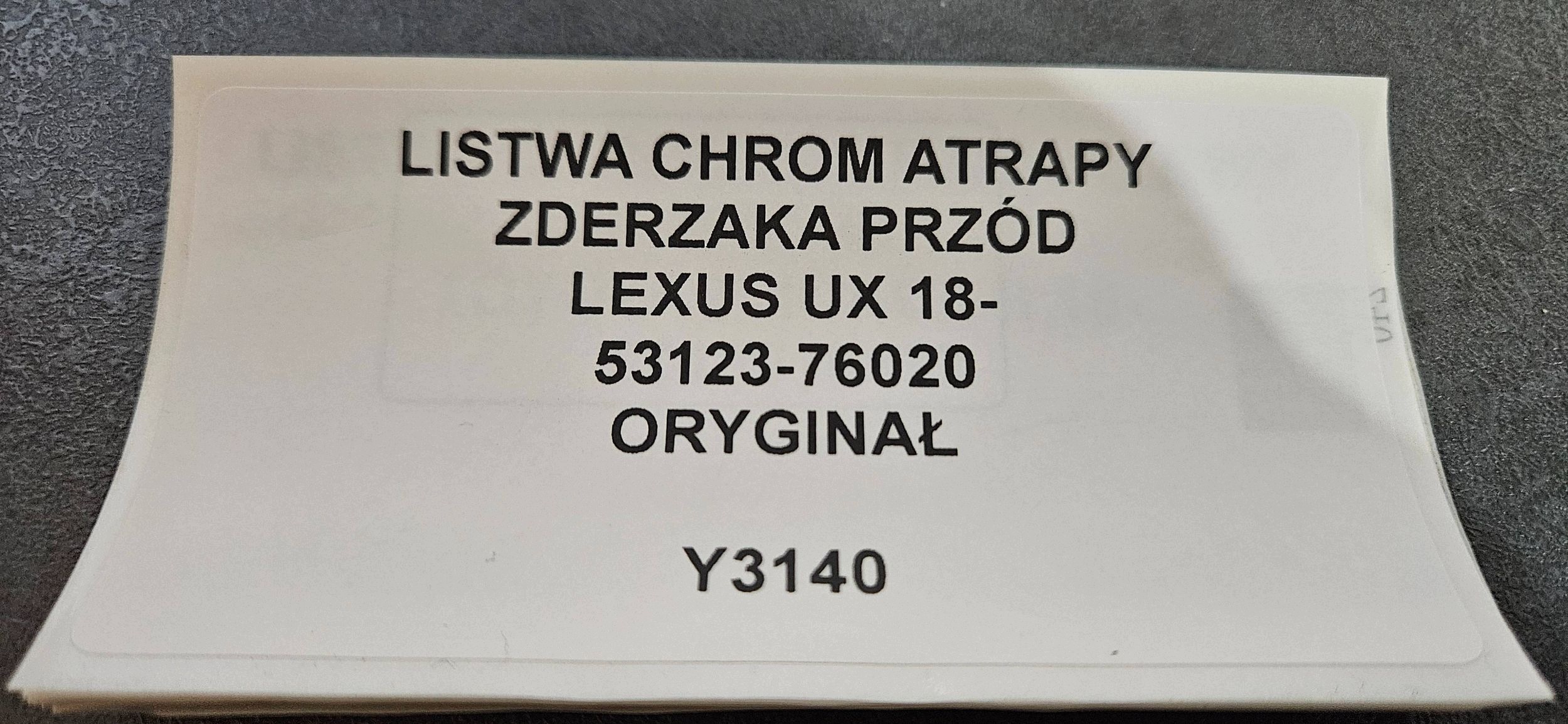 lišta nárazníku předního předek Lexus UX 5312376020