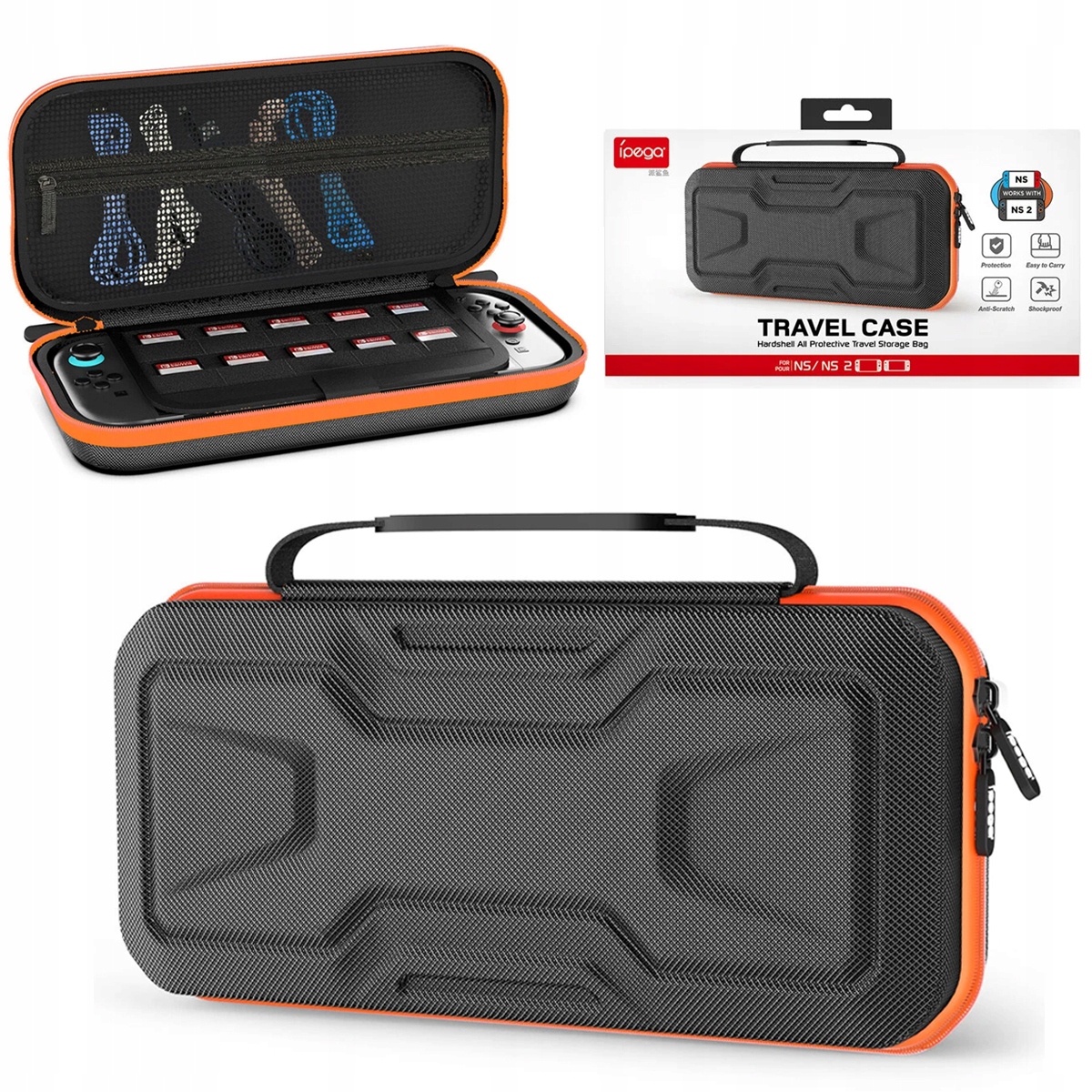 iPega wytrzymałe twarde etui walizka Eva do Nintendo Switch Switch 2