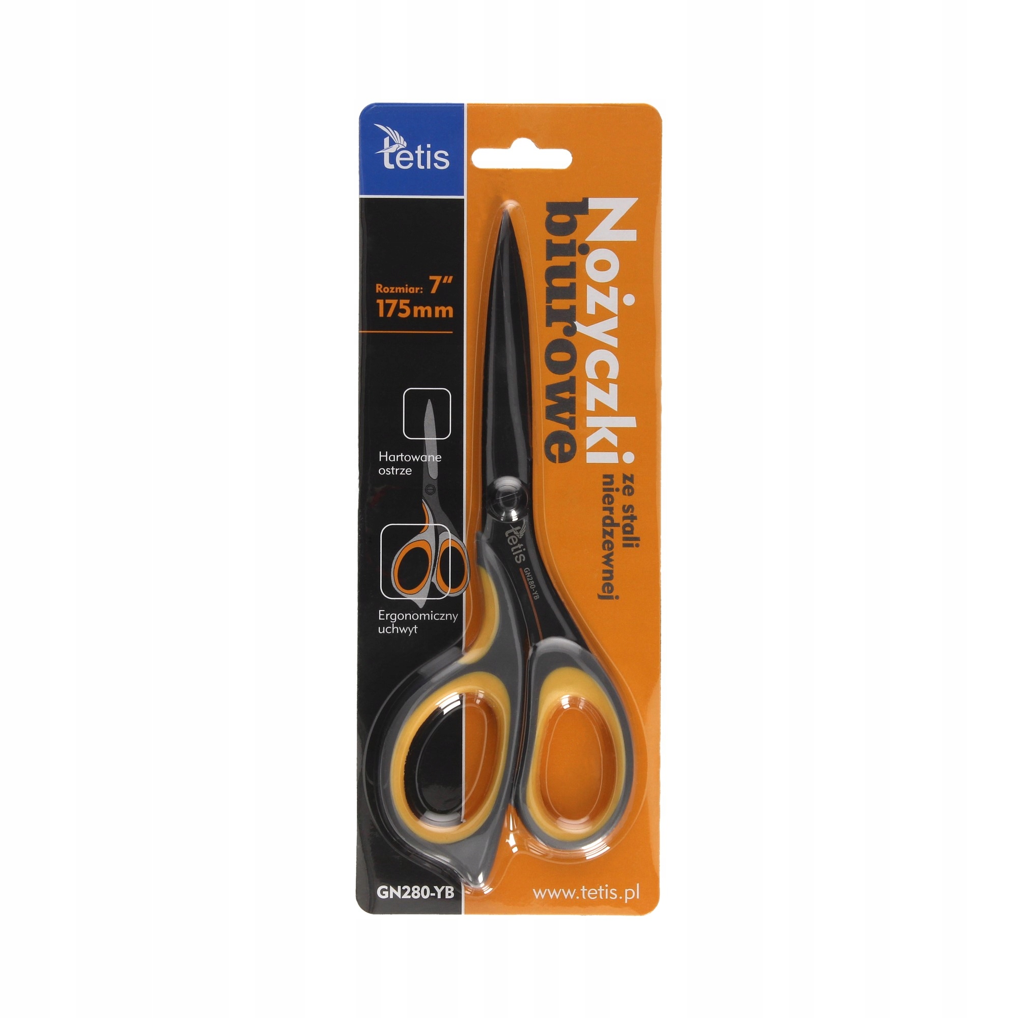 

Nożyczki biurowe 17.5cm Tetis GN280-YB