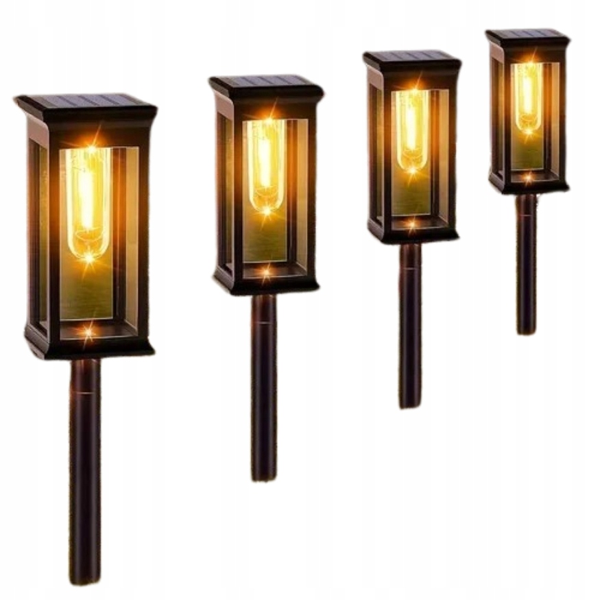 Zahradní lampa Sada 4 x Solární Led lampička Cestová