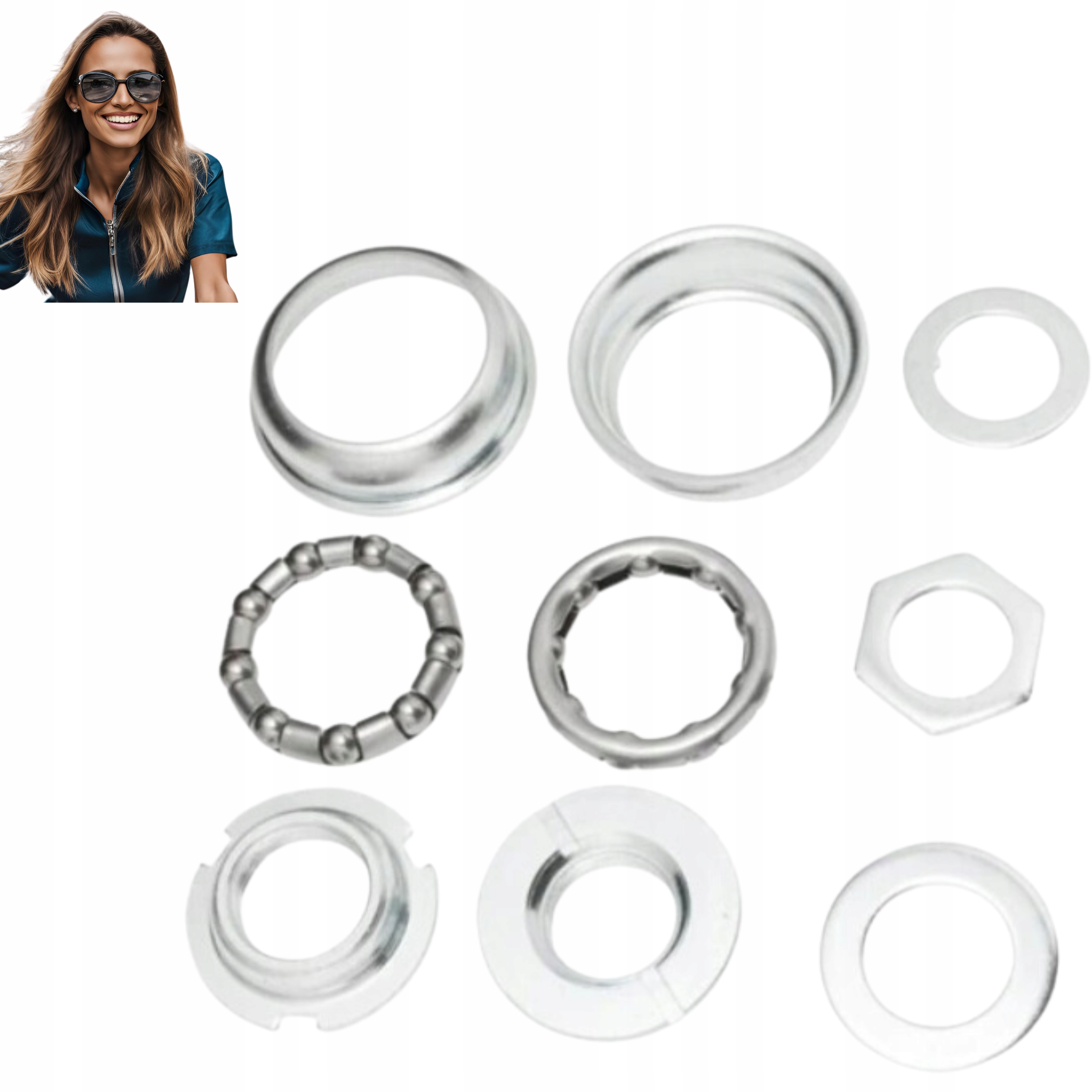 Komplet Łożysk Neco B889 Bmx 51.5mm Suport+Miski, Idealne do Freestyle!