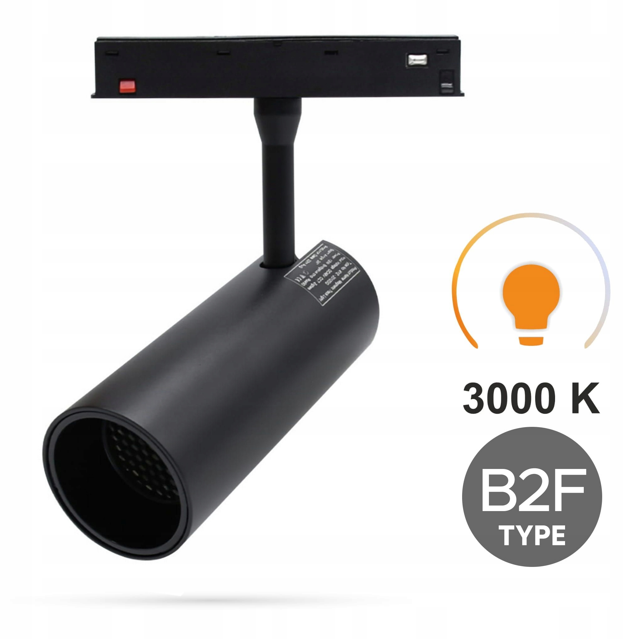 Led reflektor Track 30W 3000K Teplý Typ B2F pro Smart Track 48VDC