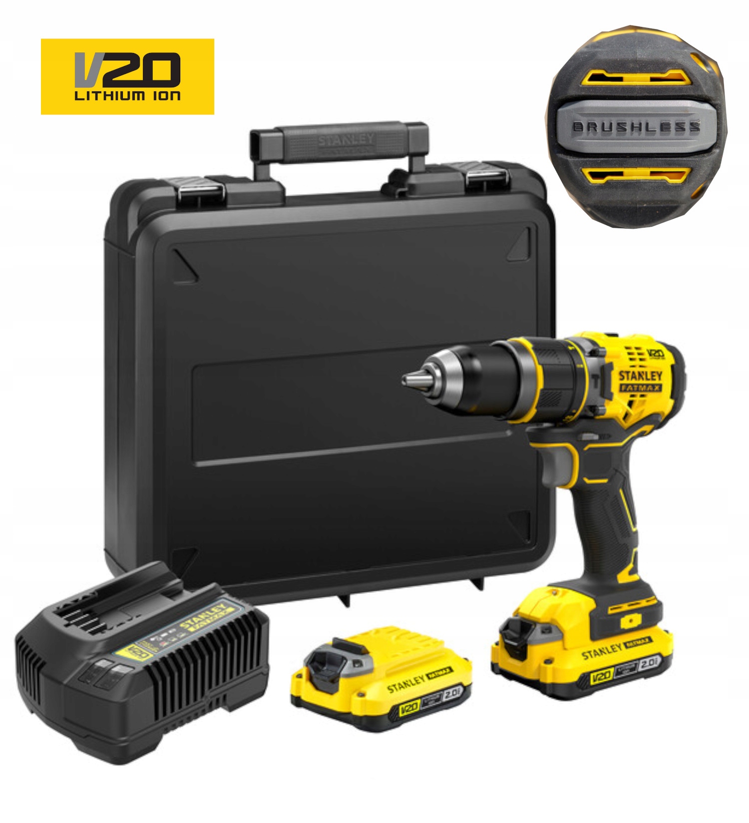 

Stanley Wkrętarka 18V 80Nm 2x2Ah SFMCD721D2K-QW