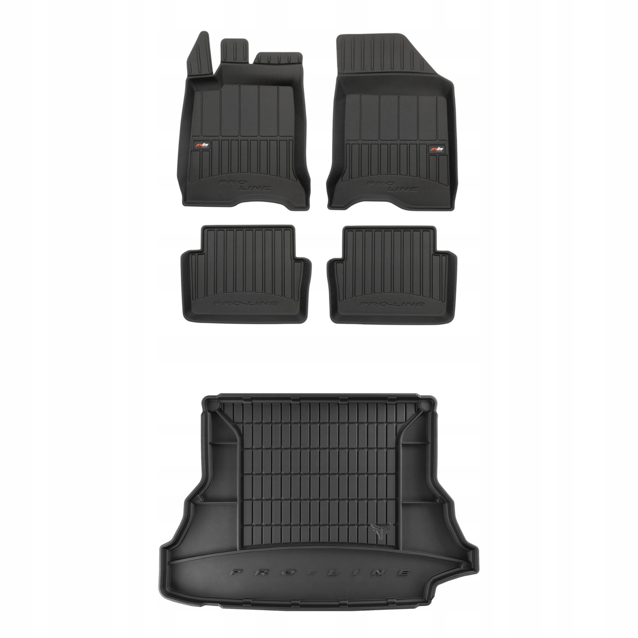 Sada gumových kobercov a rohoží pre Renault Laguna II 2001-2007