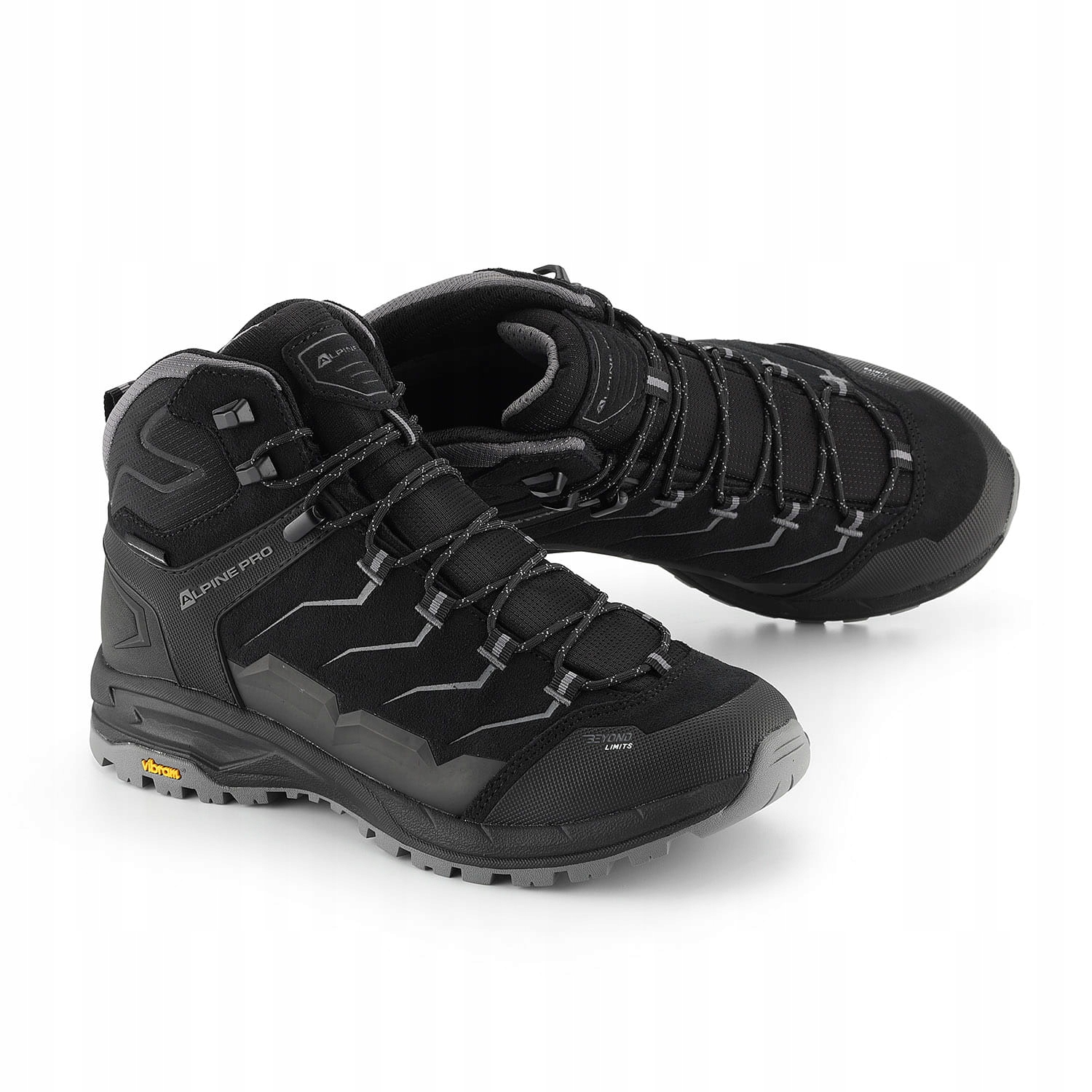 Buty wysokie trekkingowe Alpine Pro Crede k.czarny r.39