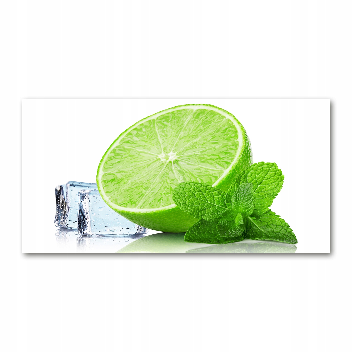 

Foto obraz na ścianę szklany Limonka z lodem140x70