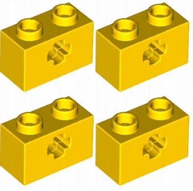 

Lego Technic Belka 1x2 żółty 32064 na oś 4 szt