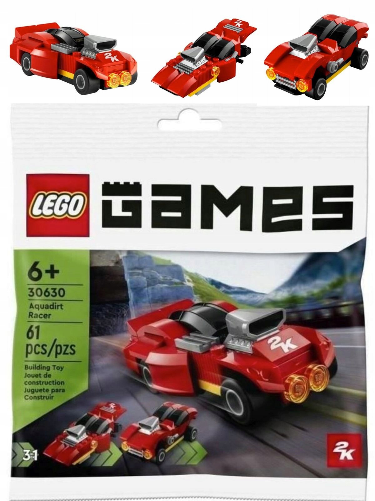 Lego 30630 Games Wyścigówka Aquadirt Racer 3 w 1 Liczba elementów: 61