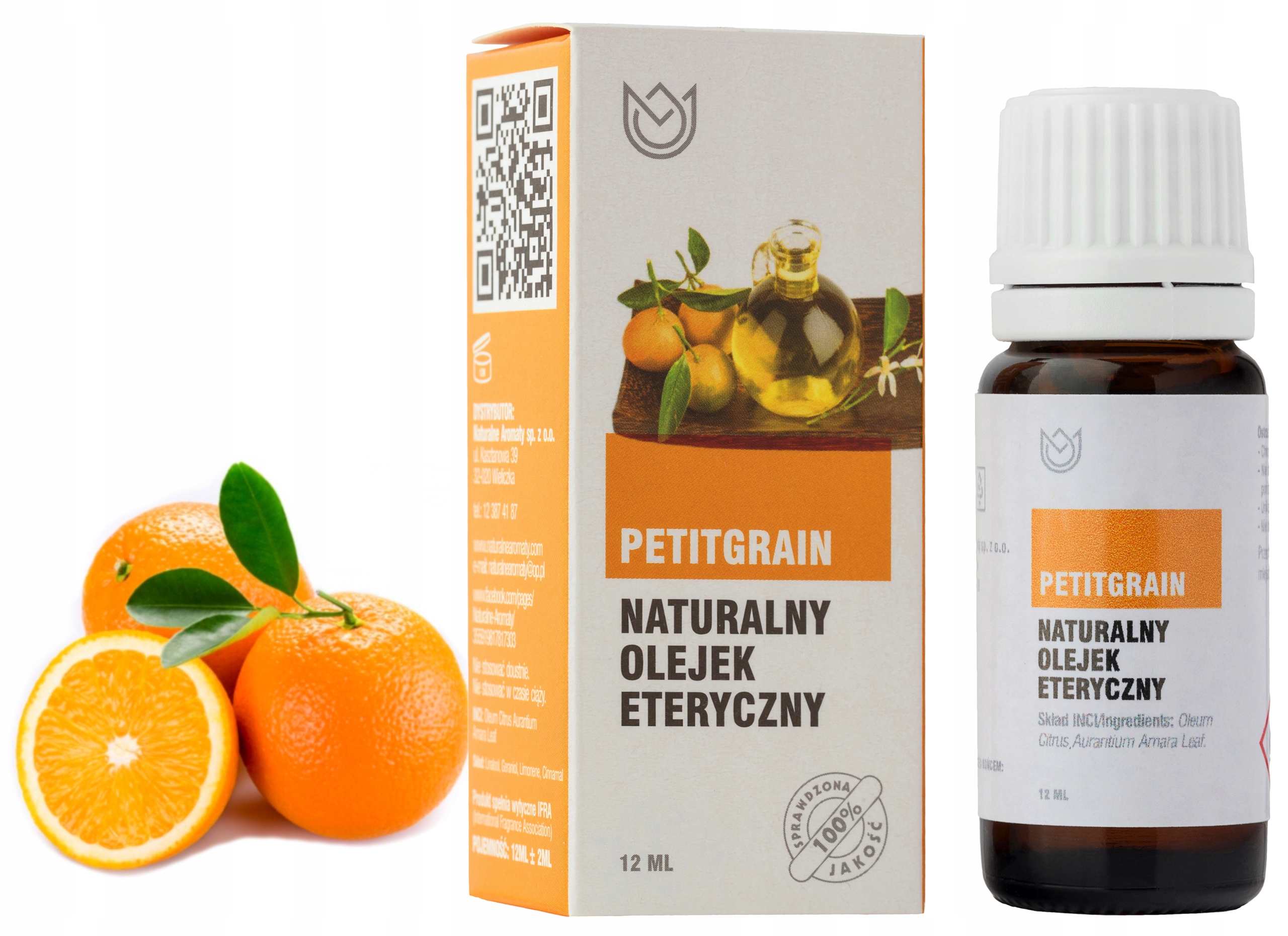 

Petitgrain Olejek Eteryczny 12ml Oczyszcza Skórę