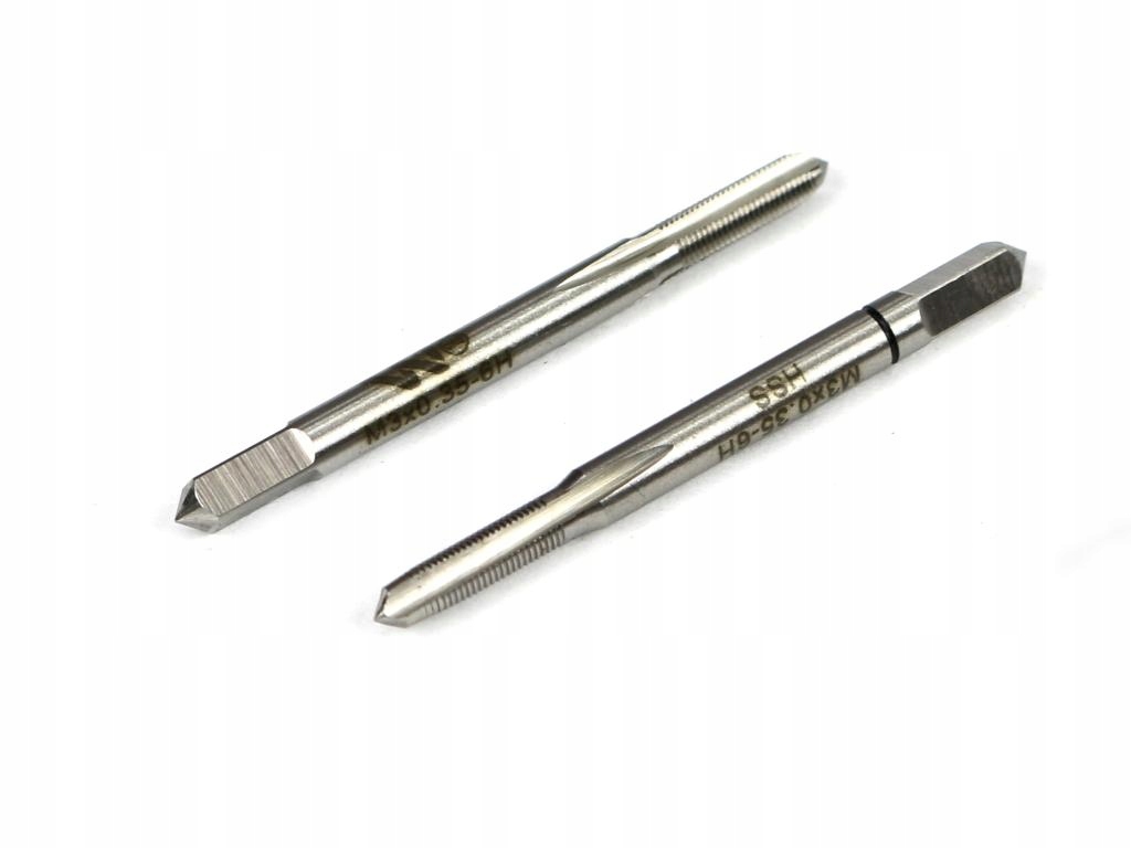 Gwintowniki komplet 2 szt do gwintu metrycznego drobnozwojnego DIN2181 M3X0