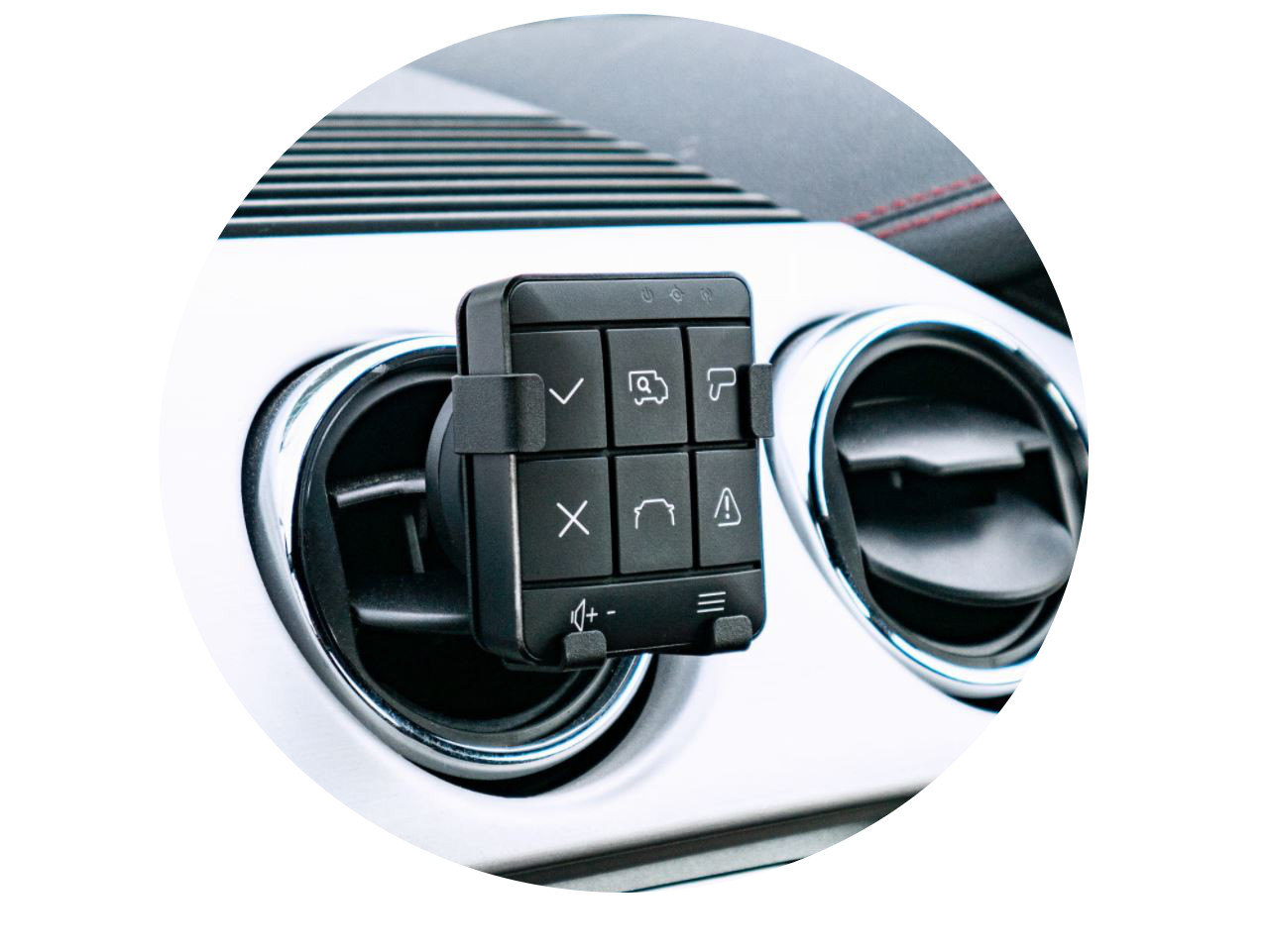 Estetyczny uchwyt samochodowy w kratkę nawiewu +magnes Holder do Yanosik Xs