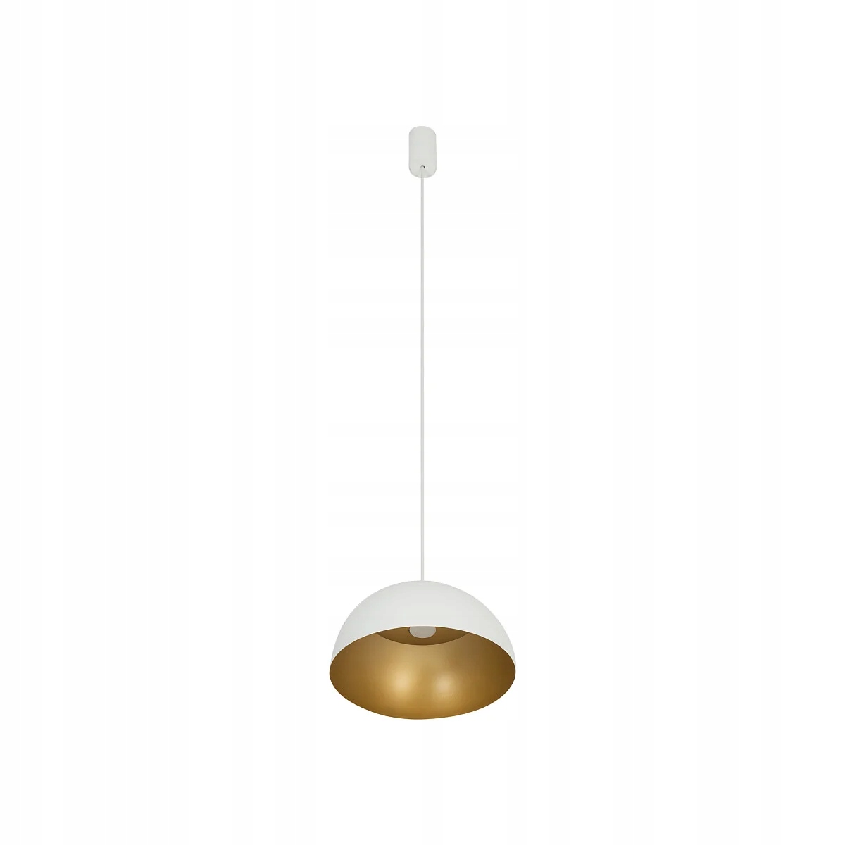 Závesná lampa nad stôl biela zlatá moderná 33 cm Hemisphere Nowodvorski