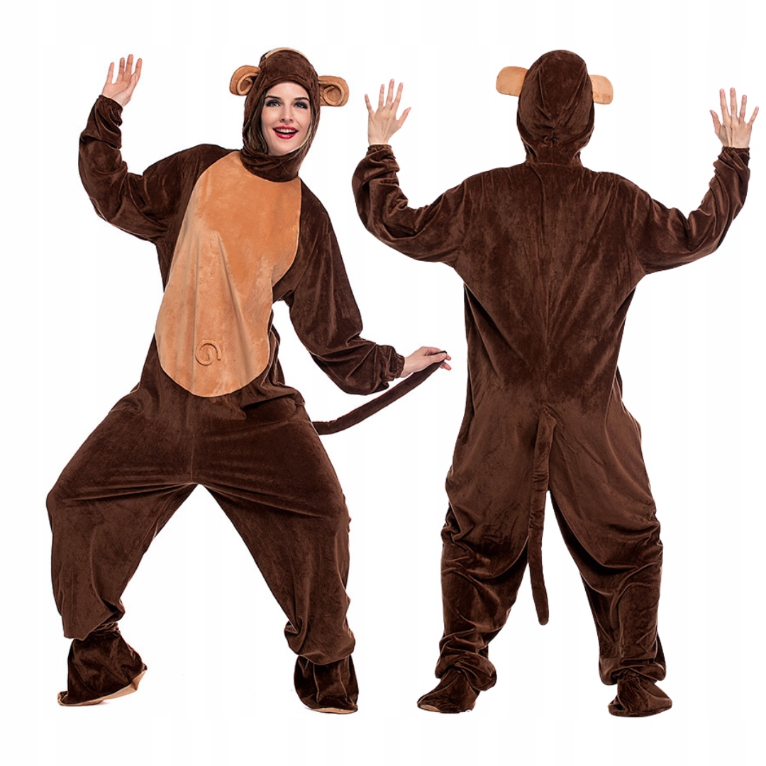 Kostým Opice Unisex Převlek Pro Každého Karneval Halloween XL