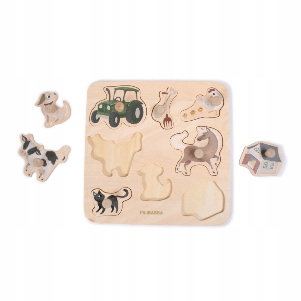 Filibabba Puzzle drewniane Magic Farm