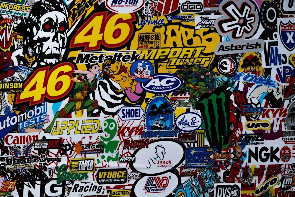 FOLIA STICKERBOOMB STICKER NAKLEJKI STIKER LAPTOP Długość 50 cm