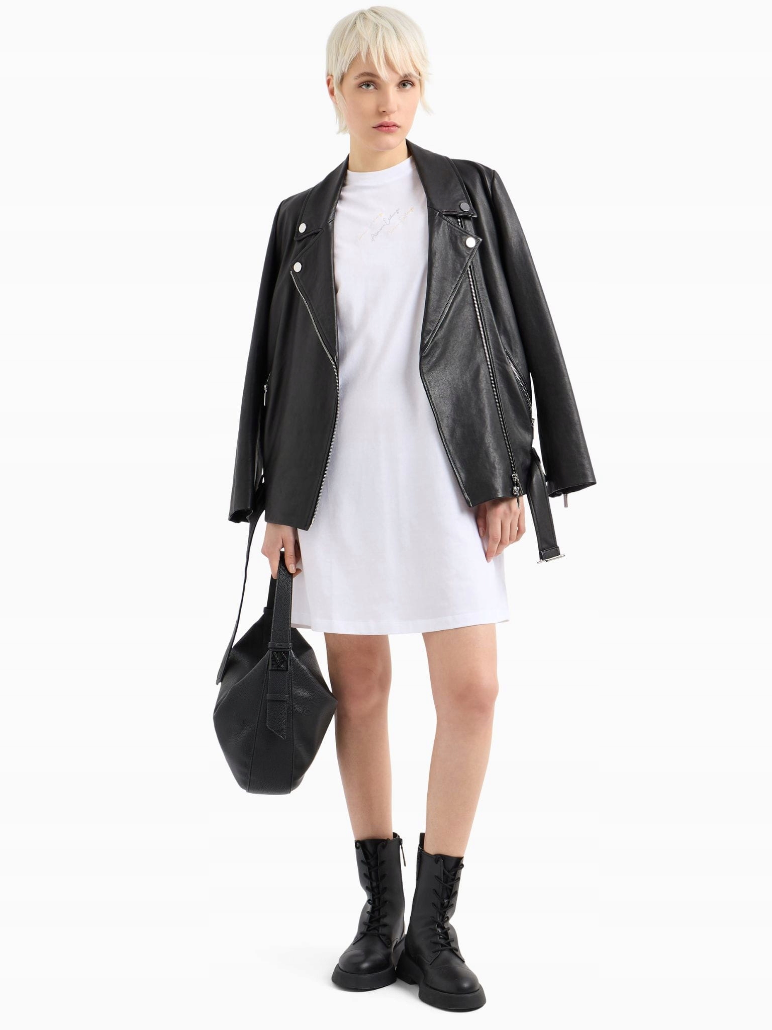 Šaty Armani Exchange XW000378 AF10354 bílé S