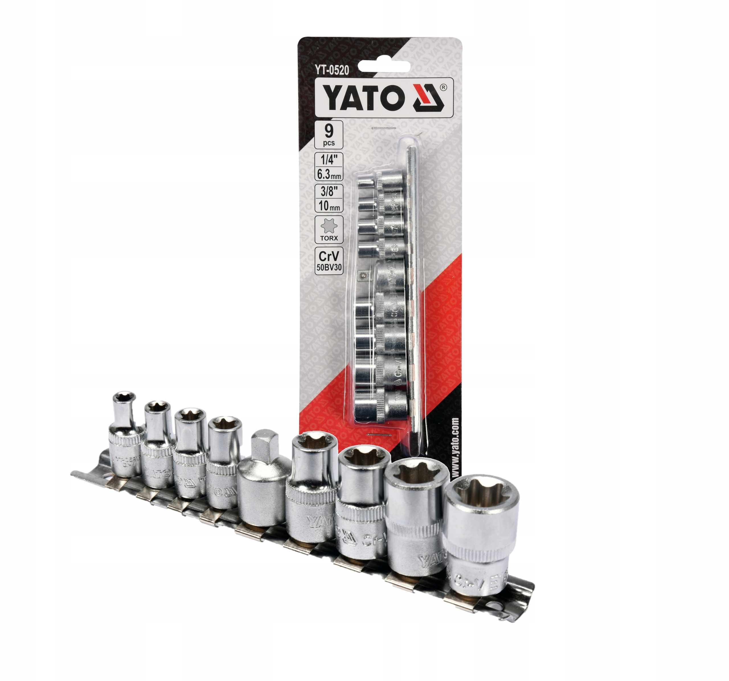

Zestaw Nasadek Torx E5 E16 9SZT. Yato YT-0520
