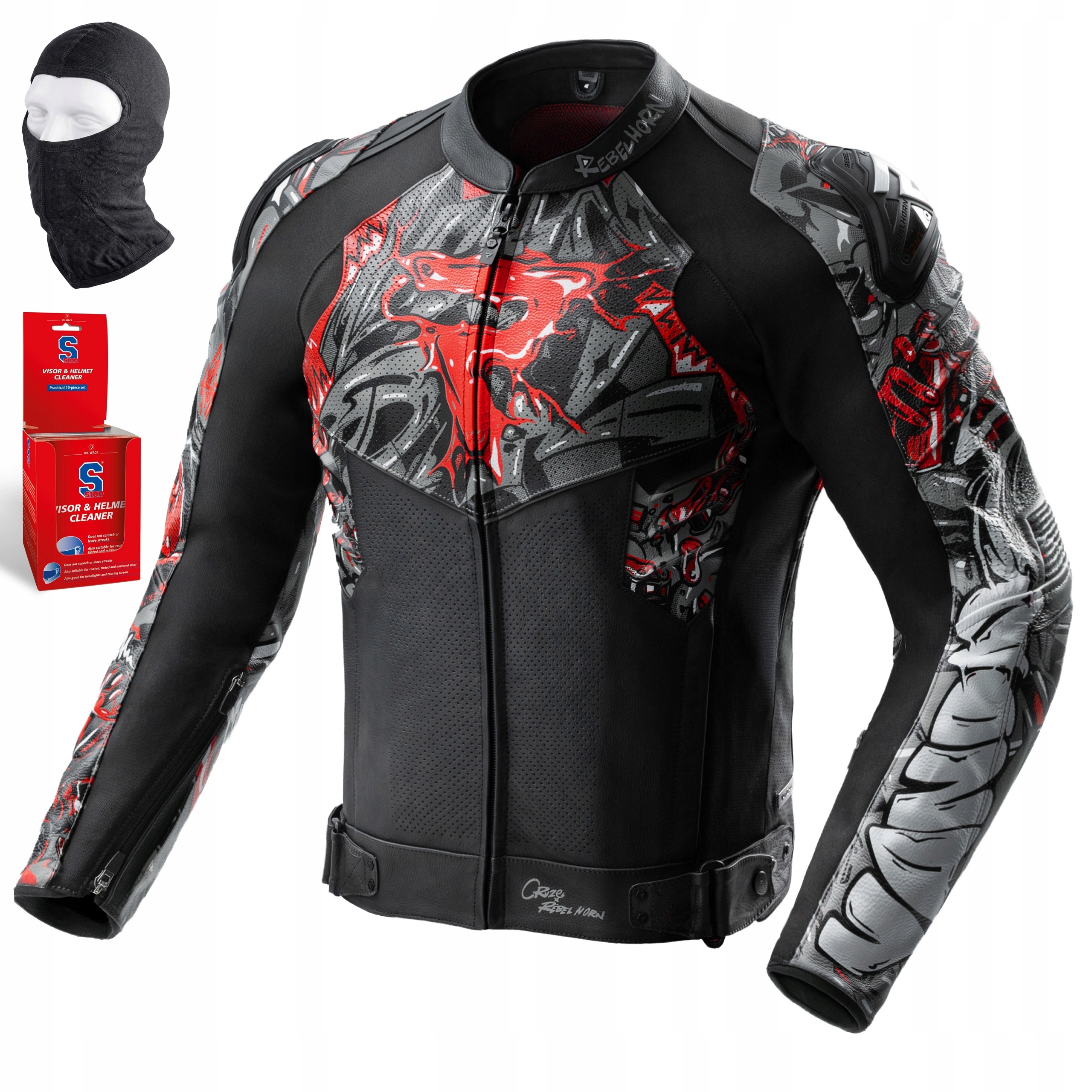 Motocyklová bunda Rebelhorn Vandal 2| kožená, certifikácia Aaa softshell