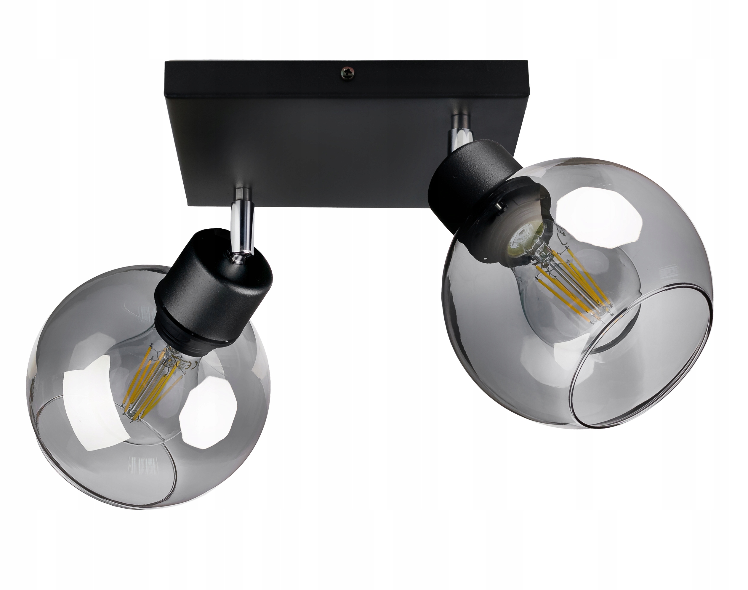 

Lampa sufit Plafon Żyrandol regulowan Kula szklana