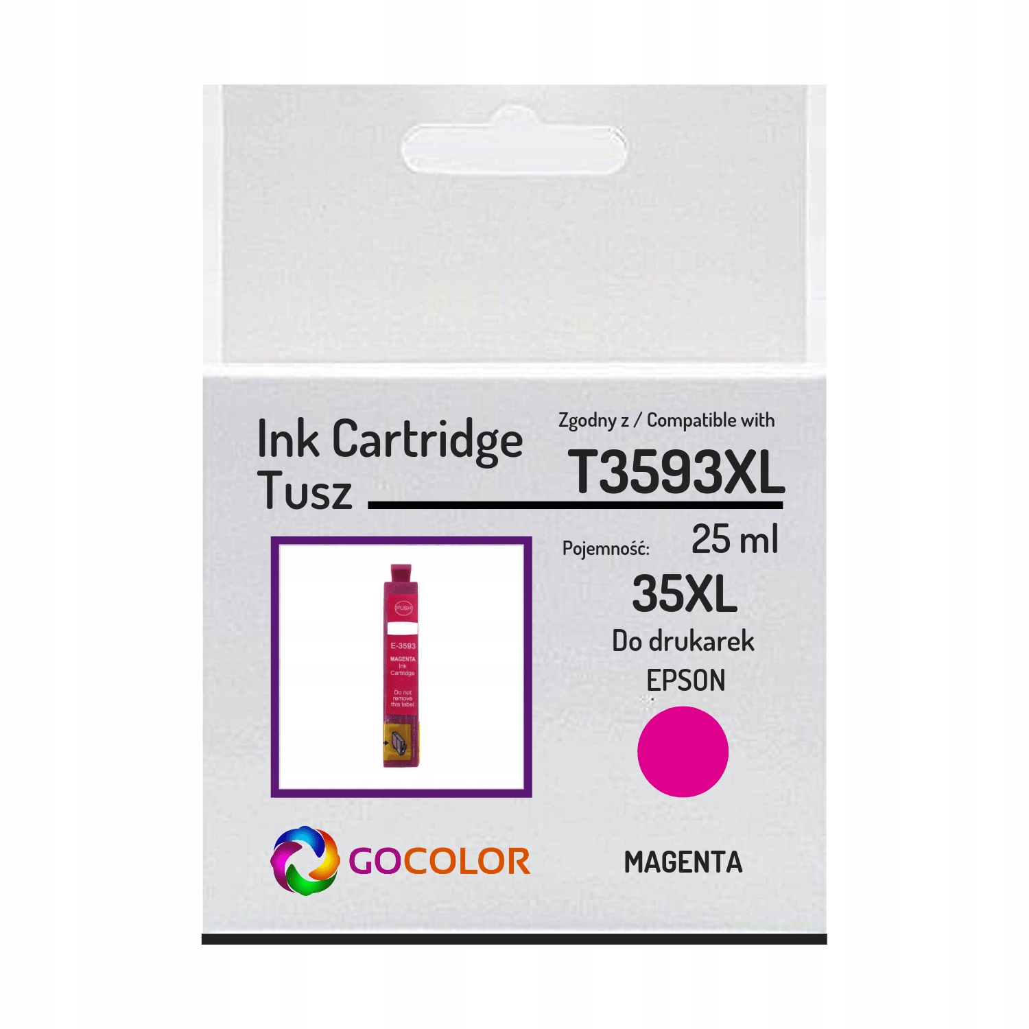 Compatible Epson 35XL Magenta High Capacity Ink Cartridge - (T3593)