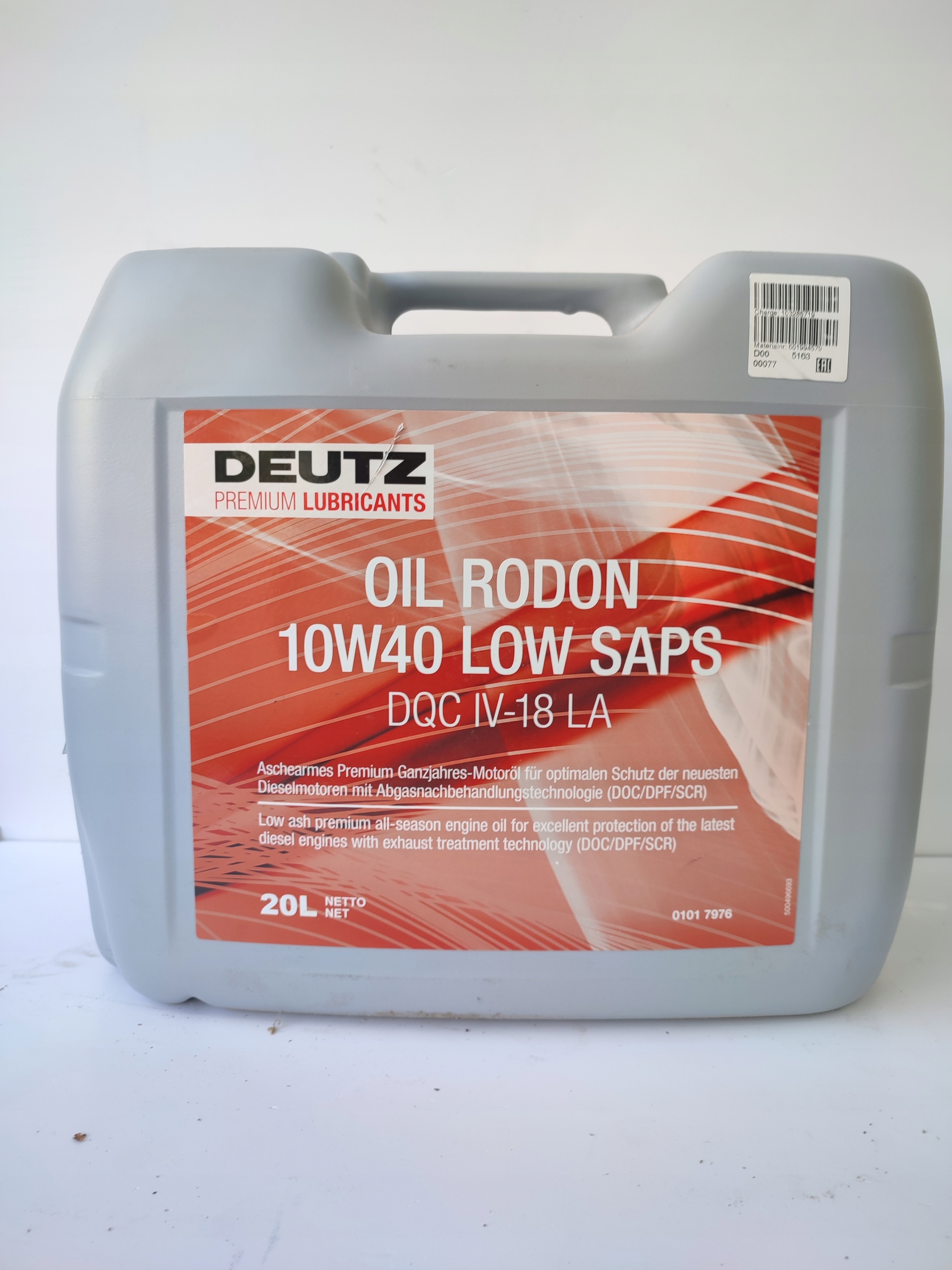 Olej DEUTZ Rodon 10w40 Low Saps 20l
