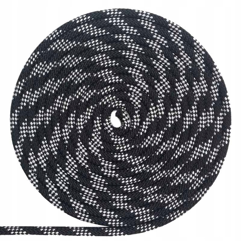 

Lina Żeglarska Cumownicza 12mm Czarno Biała- 05615