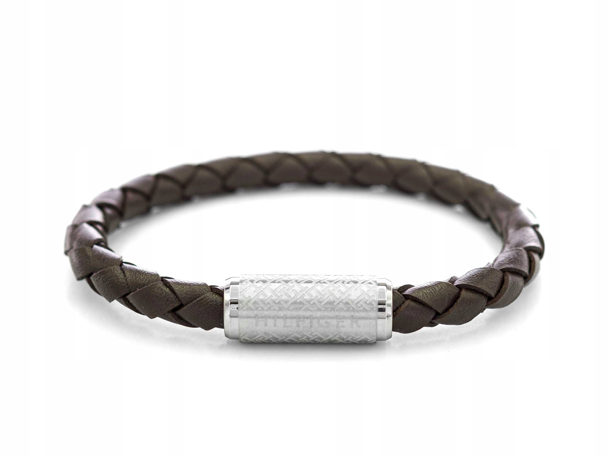 Pánský Náramek Tommy Hilfiger 2790478 Hnědá Kožená Vazba Na Magnet