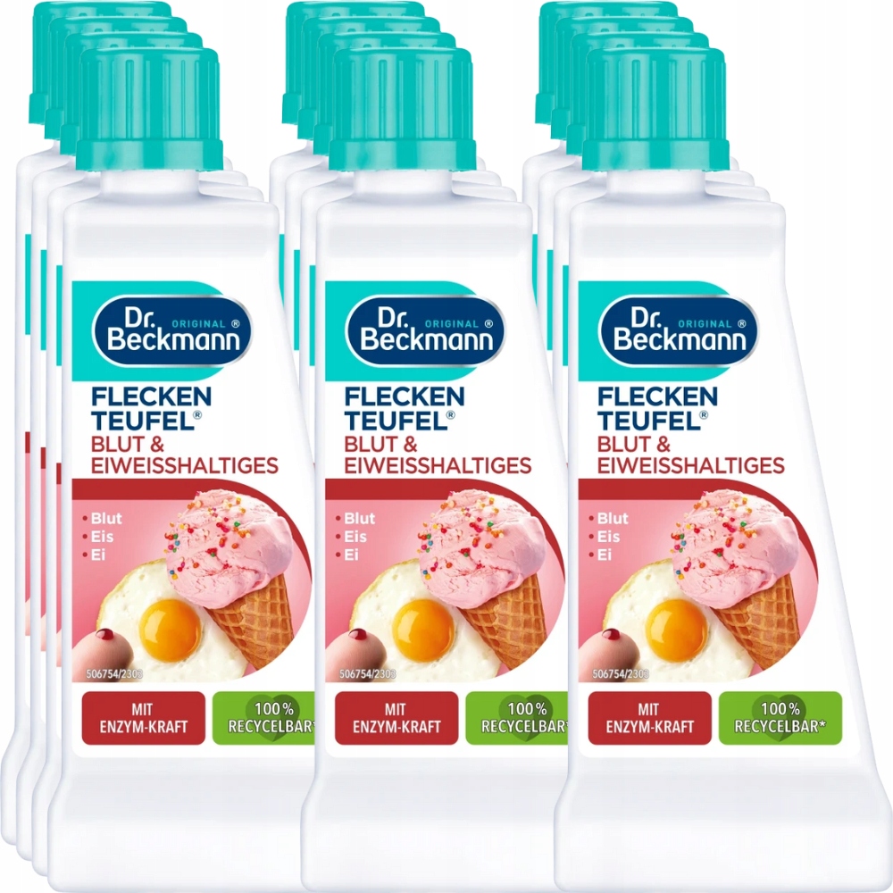 Dr. Beckmann Odstraňovač skvrn Krev, Zmrzlina, Vajíčka 12x50 ml