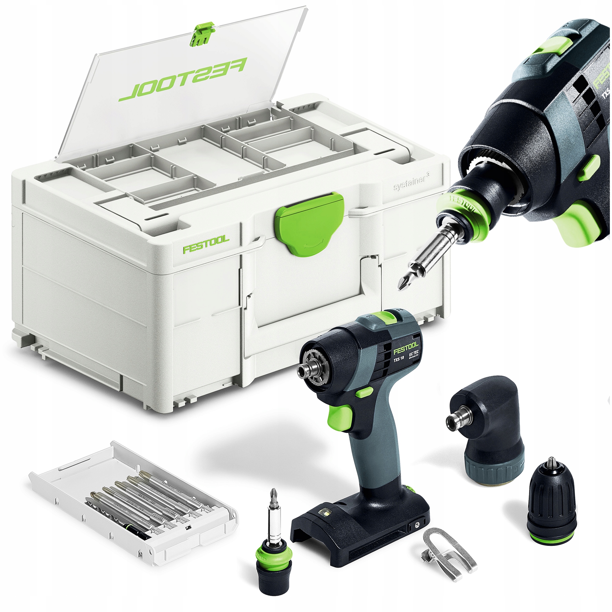 Wiertarko Wkrętarka Akumulatorowa Festool Txs 18-Basic-Set 577335 Nasadka