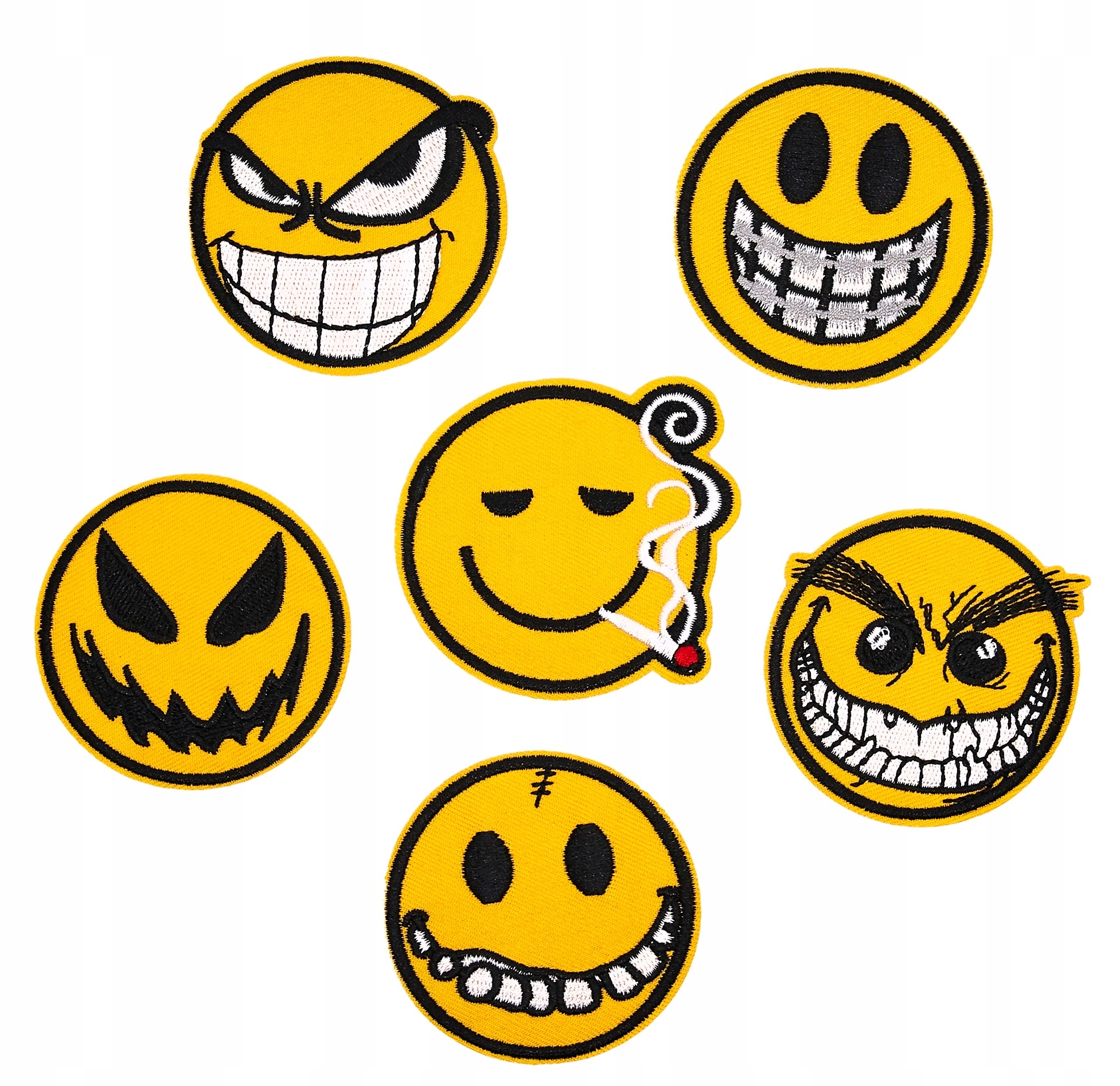 

Emotki naprasowanki Termo Emoji buźki Zestaw 6 szt