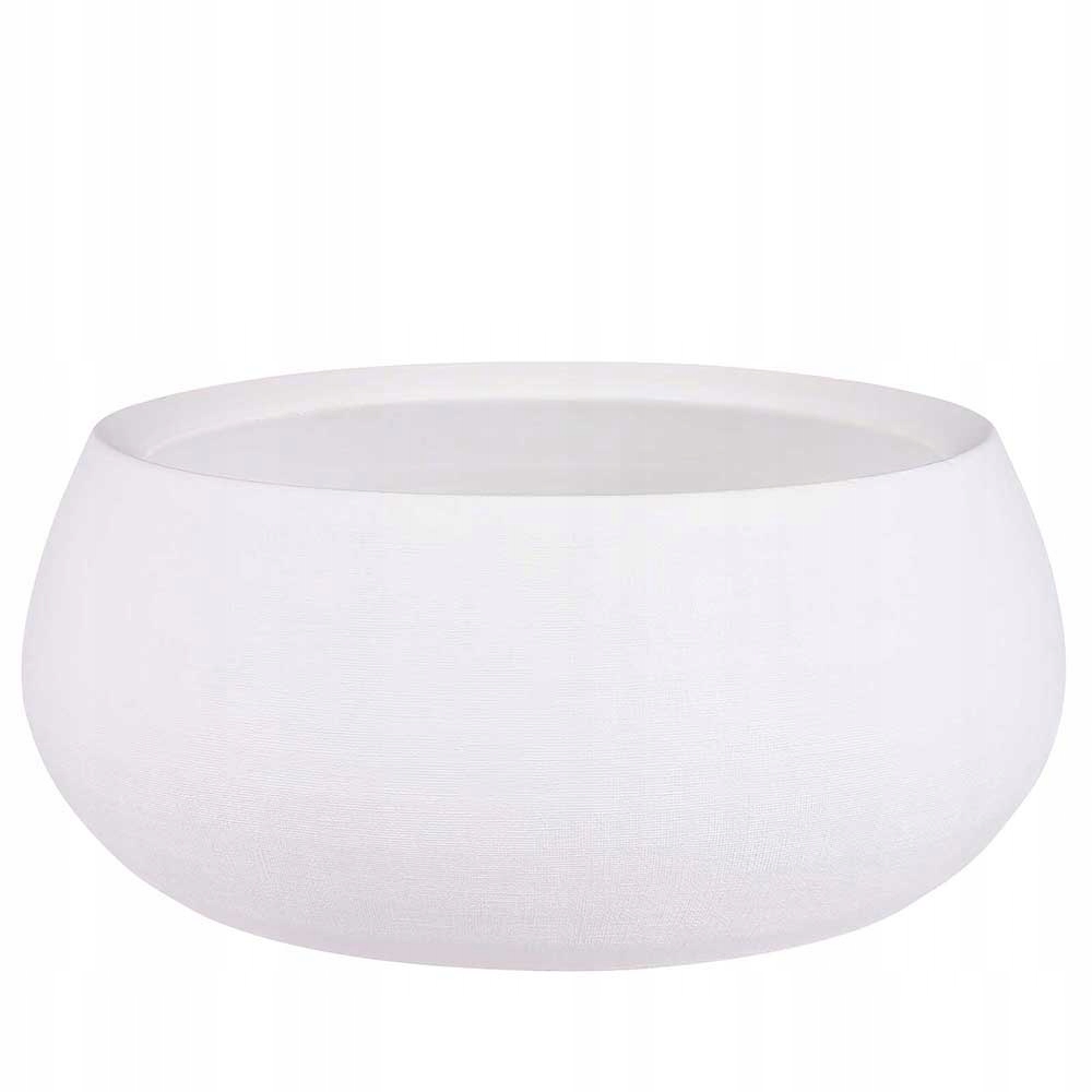 

biała osłonka niska misa ceramiczna Douro 34/14 cm