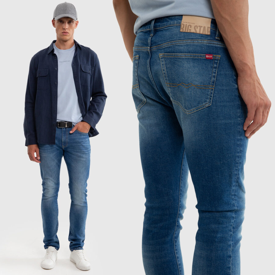 Big Star Jeansy Męskie Niebieskie Terry Carrot 337 W29 L32