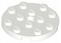 

Lego 60474 Płytka okrągła z dziurą biały 1sztN