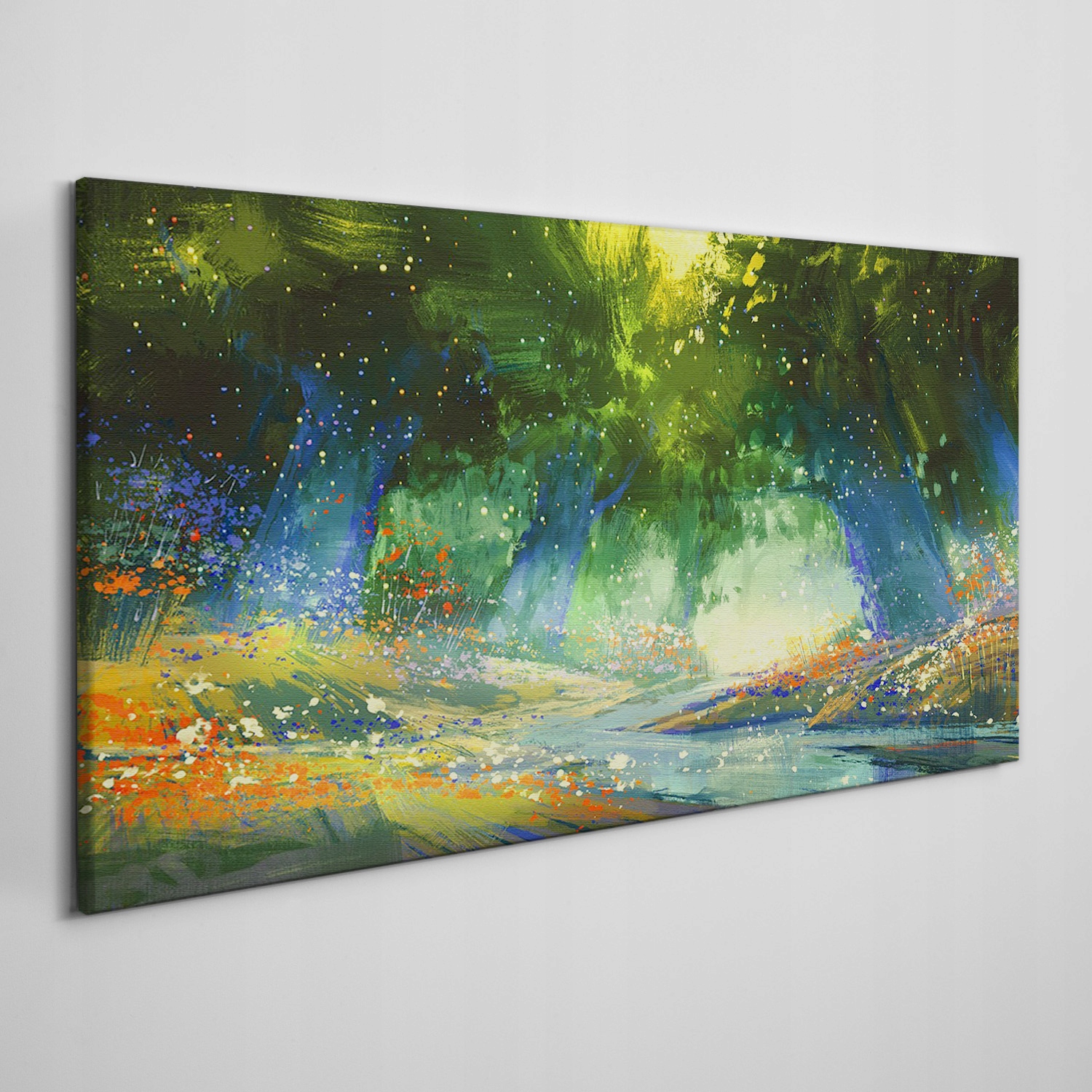 

Obraz na płótnie na ramie Las kwiaty 120x60 cm