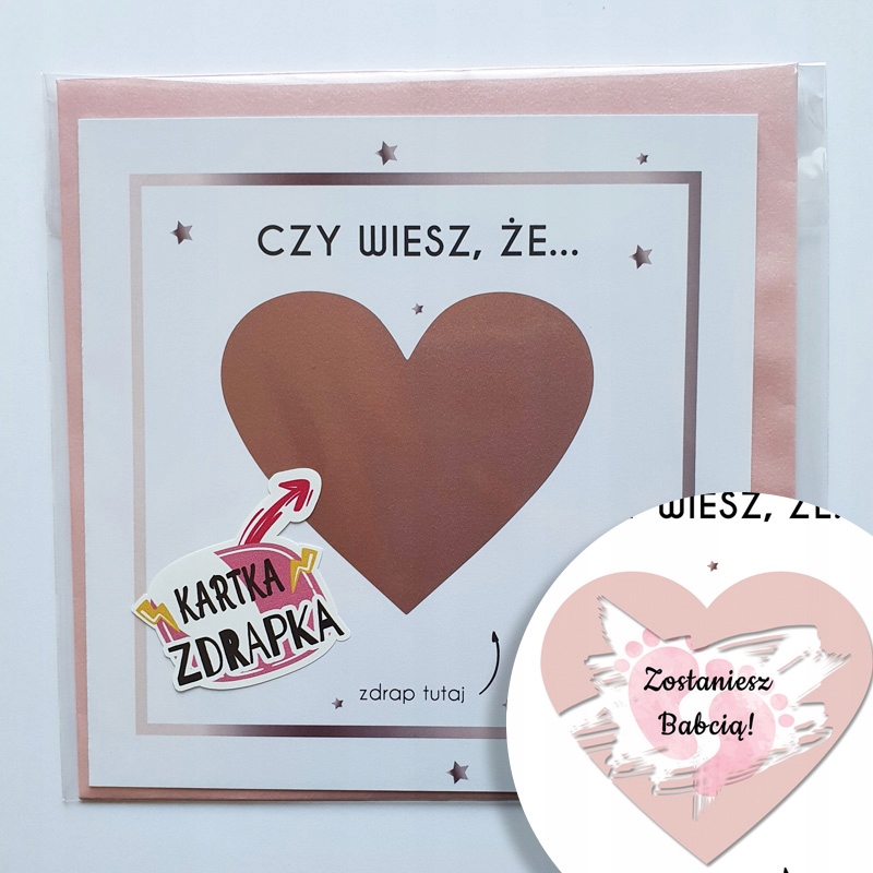 

Kartka zdrapka Ciąża zostaniesz babcią