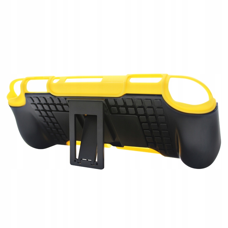 You2K Grip nakładka uchwyt etui podstawka 2 w 1 do Switch Lite żółto-czarny