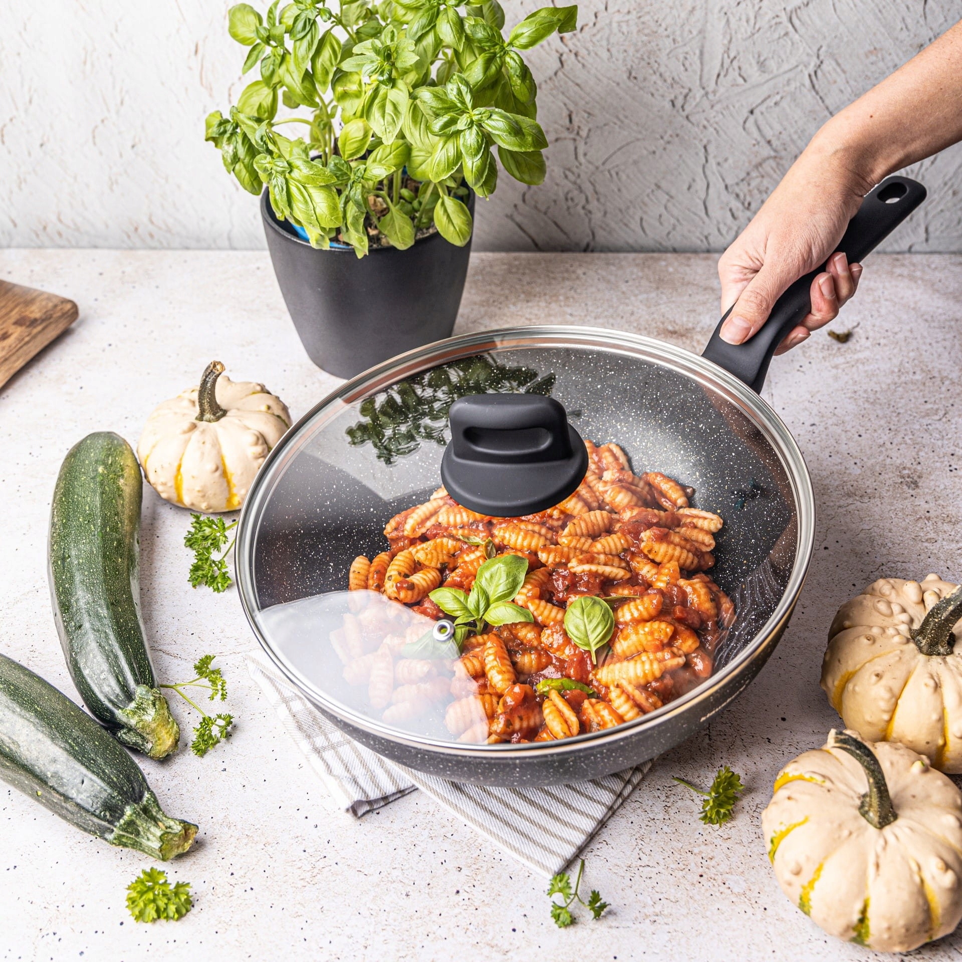 Wok Klausberg 28 cm Typ powłoki marmurowa