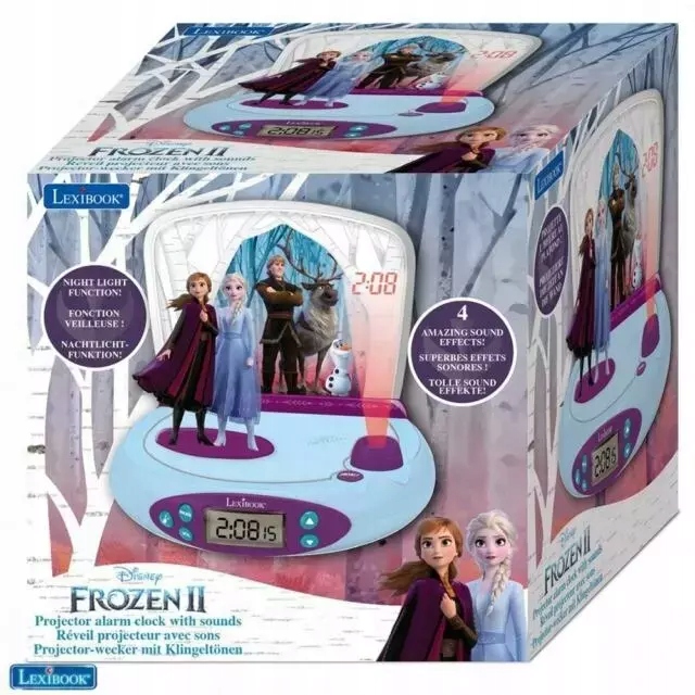 Budík s projektorom Ledové kráľovstvo Lexibook RP510FZ